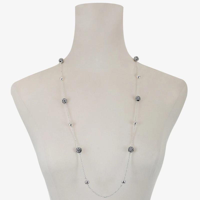Monet Jewelry Station Womens Glass 34 Inch Strand Necklace