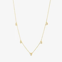 Diamond Addiction (G-H / Si2-I1) Womens 1/3 CT. T.W. Lab Grown White Diamond 10K Gold Heart 18 Inch Pendant Necklace