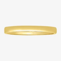 Womens 2MM 14K Gold Over Silver Round Wedding Band