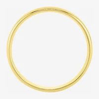 Womens 4MM 14K Gold Over Silver Round Wedding Band