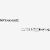 Mens Stainless Steel Solid 8 1/2 Inch Link Bracelet