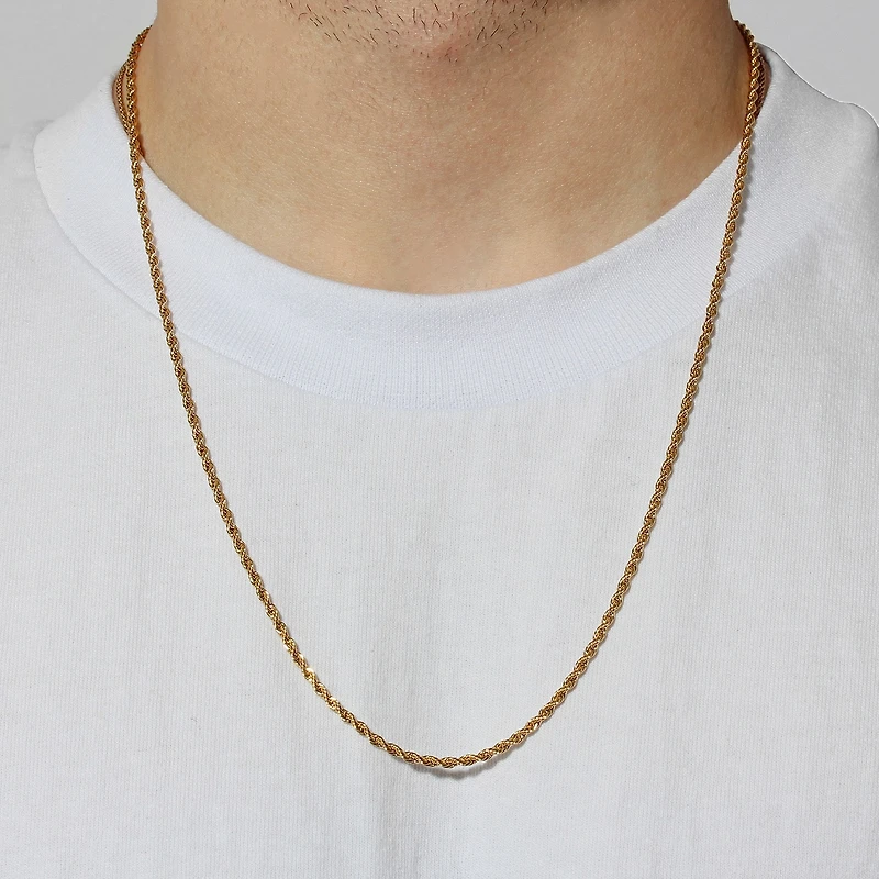 Mens Stainless Steel 20 Inch Strand Necklace
