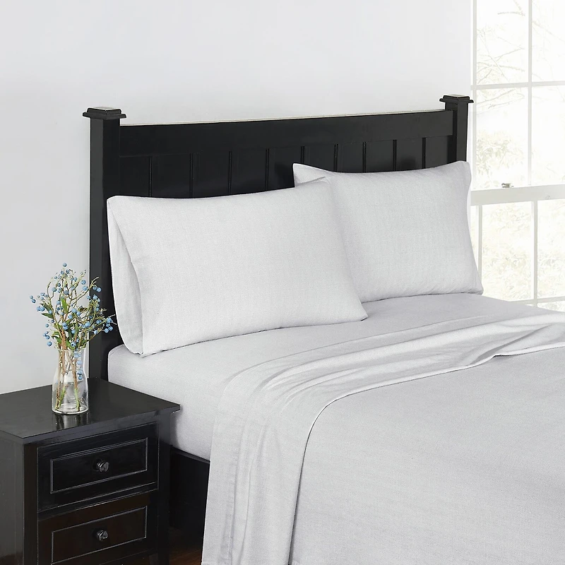 London Fog Herringbone Flannel Sheet Set