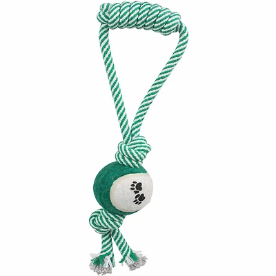 The Pet Life Pull Away' Rope And Tennis Ball