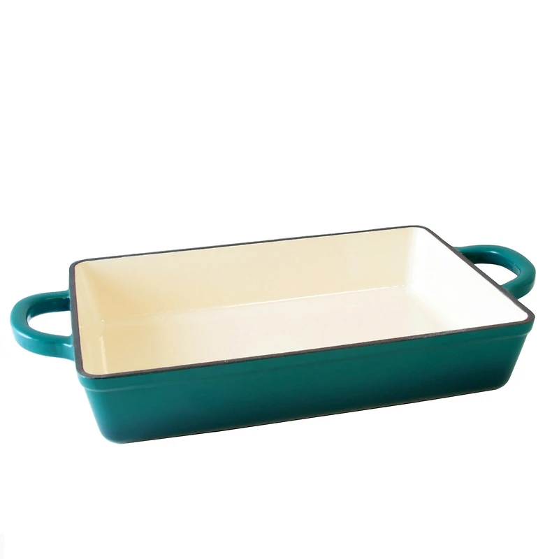 Crock Pot Artisan Enameled Cast Iron 13" Rectangular Lasagna Pan	