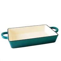 Crock Pot Artisan Enameled Cast Iron 13" Rectangular Lasagna Pan	