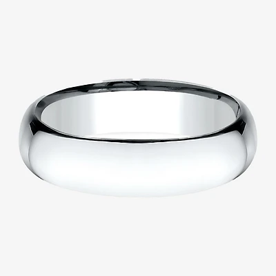Mens 14K Yellow Gold 6MM Light Comfort-Fit Wedding Band