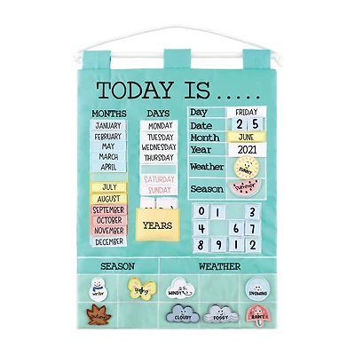 The Peanutshell Teal Learning Calendar 40-pc. Resposibility Chart