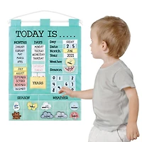 The Peanutshell Teal Learning Calendar 40-pc. Resposibility Chart
