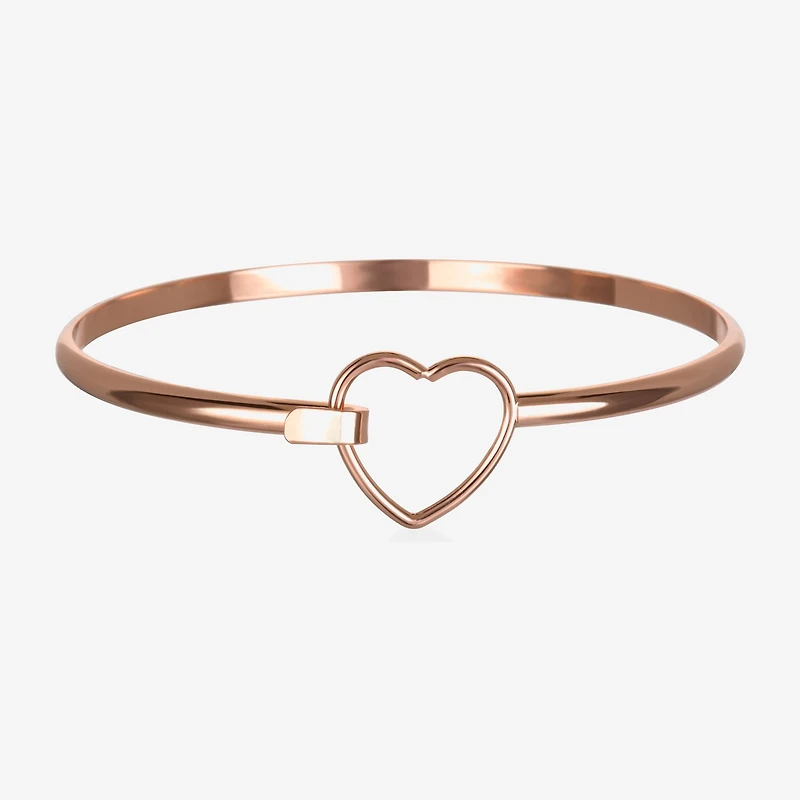 Bijoux Bar Delicates Womens Heart Bangle Bracelet