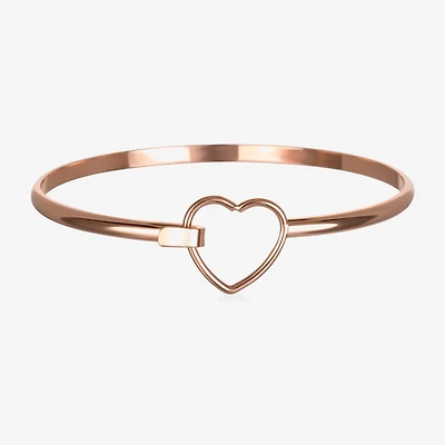 Bijoux Bar Delicates Womens Heart Bangle Bracelet