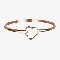 Bijoux Bar Delicates Womens Heart Bangle Bracelet