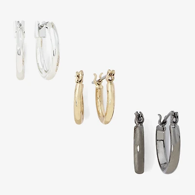 Mixit Womens Hypoallergenic 3 Pair Earring Set