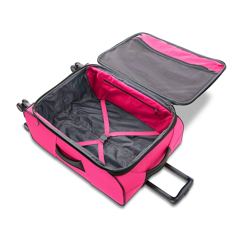 American Tourister Pirouette Nxt 20 Inch Softside Expandable Carry-On Spinner Luggage