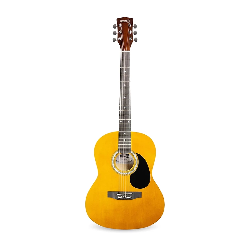 Rockjam Acoustic Guitar Kit With Carrying Case Dark Beige