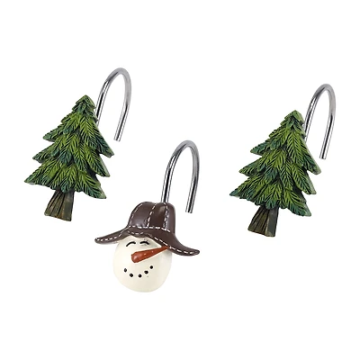 Avanti Snowman Gathering Shower Curtain Hooks