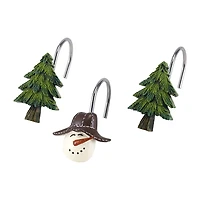 Avanti Snowman Gathering Shower Curtain Hooks