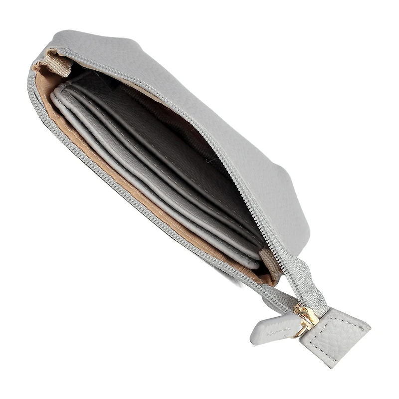Julia Buxton Pleated Coin Pouch Womens Rfid Blocking Wallet