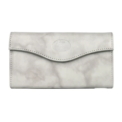 Julia Buxton Heiress Leather Organizer Womens Rfid Blocking Checkbook Wallet