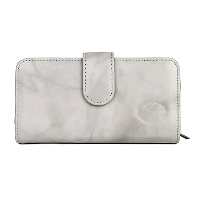 Julia Buxton Heiress Leather Checkbook Womens Rfid Blocking Checkbook Wallet