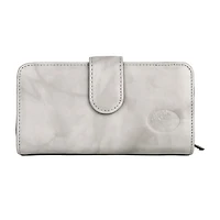 Julia Buxton Heiress Leather Checkbook Womens Rfid Blocking Checkbook Wallet