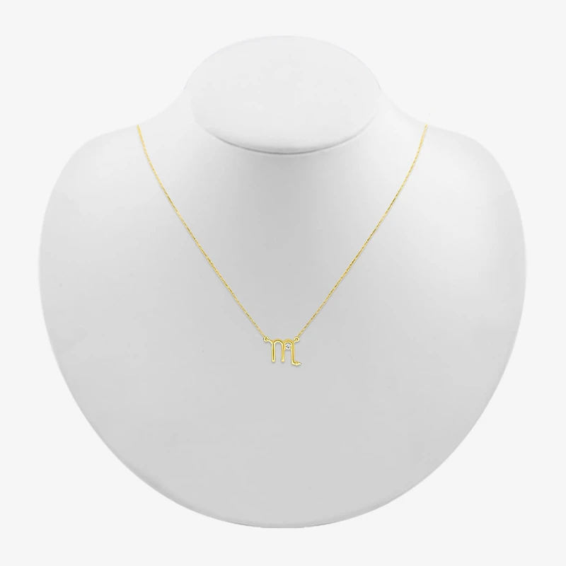 Womens Diamond Accent Natural White Diamond 10K Gold / Inch Pendant Necklace