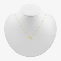 Womens Diamond Accent Natural White Diamond 10K Gold / Inch Pendant Necklace
