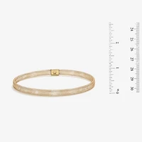 Made in Italy Womens 10K Gold Bangle Bracelet