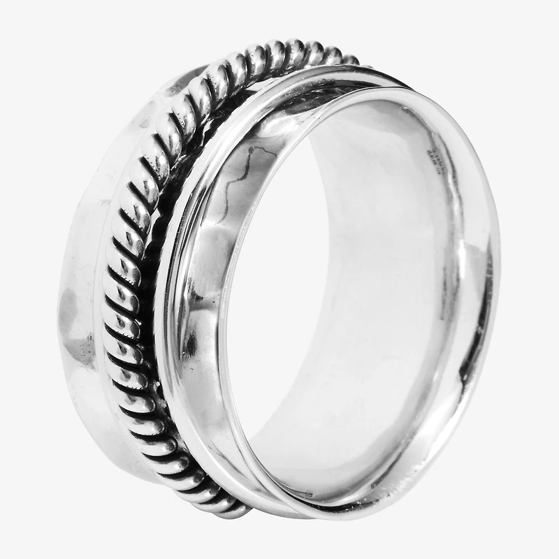Womens Sterling Silver Band