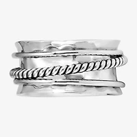 Womens Sterling Silver Band