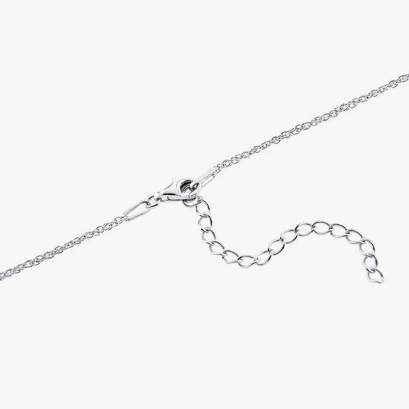 Womens Enhanced Blue Turquoise Sterling Silver Inch Pendant Necklace