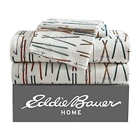 Eddie Bauer Ski Line Cotton Flannel Deep Pocket Sheet Set