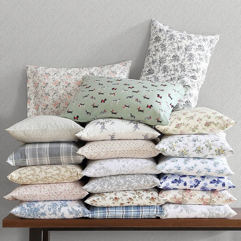 Laura Ashley Audrey Cotton Flannel Deep Pocket Sheet Set