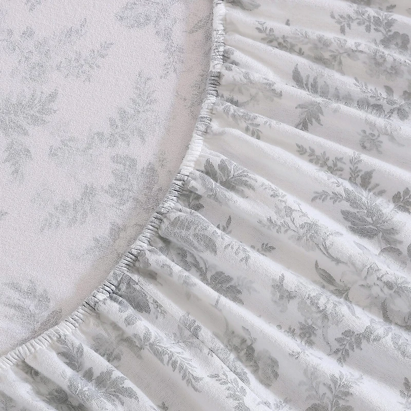 Laura Ashley Vanessa Cotton Flannel Deep Pocket Sheet Set