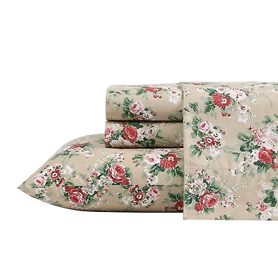 Laura Ashley Ashfield Cotton Percale Deep Pocket Sheet Set