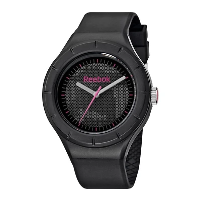 Reebok® Training WarmUp Camo Womens Black Strap Watch