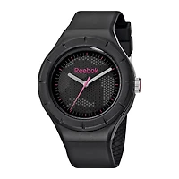 Reebok® Training WarmUp Camo Womens Black Strap Watch