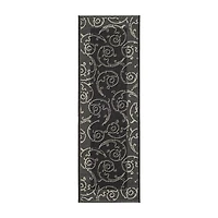 Safavieh Courtyard Collection Torvald Oriental Indoor/Outdoor Runner Rug