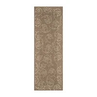 Safavieh Courtyard Collection Torvald Oriental Indoor/Outdoor Runner Rug