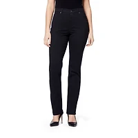 Gloria Vanderbilt Amanda Womens High Rise Stretch Fabric Tapered Leg Jean