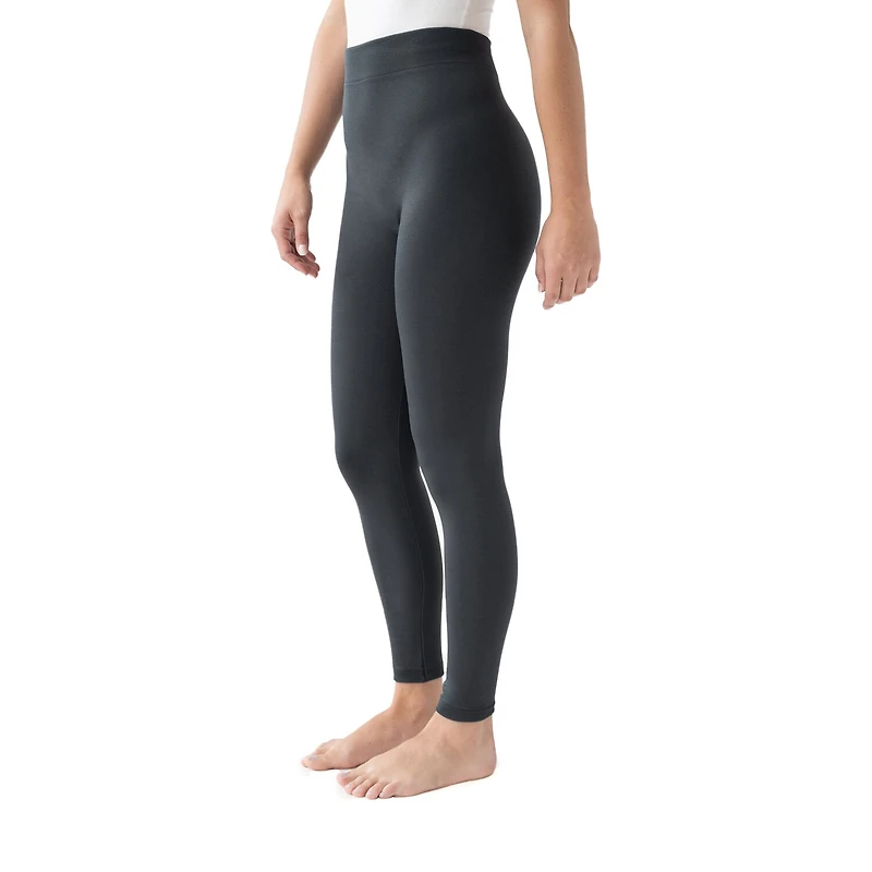 Muk Luks Fleece Lined Womens Comfort Waistband Plus Full Length Leggings