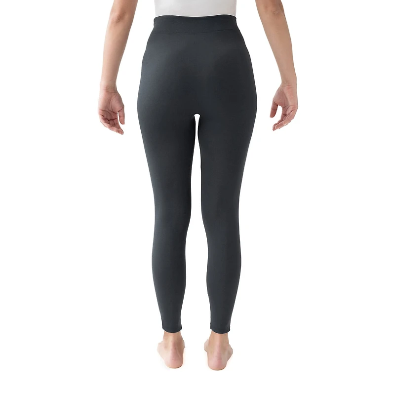 Muk Luks Fleece Lined Womens Comfort Waistband Plus Full Length Leggings