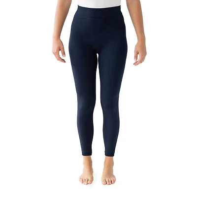 Muk Luks Fleece Lined Womens Comfort Waistband Plus Full Length Leggings