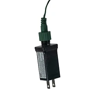 Kurt Adler 75-Light Cluster Burst Classic White Superbright LED Light Set with Green Wire
