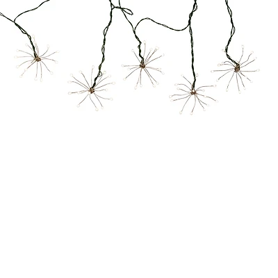 Kurt Adler 75-Light Cluster Burst Warm White Superbright LED Light Set with Green Wire