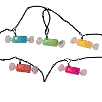 Kurt Adler 10-Light Multi Color Glitter Candies String Lights