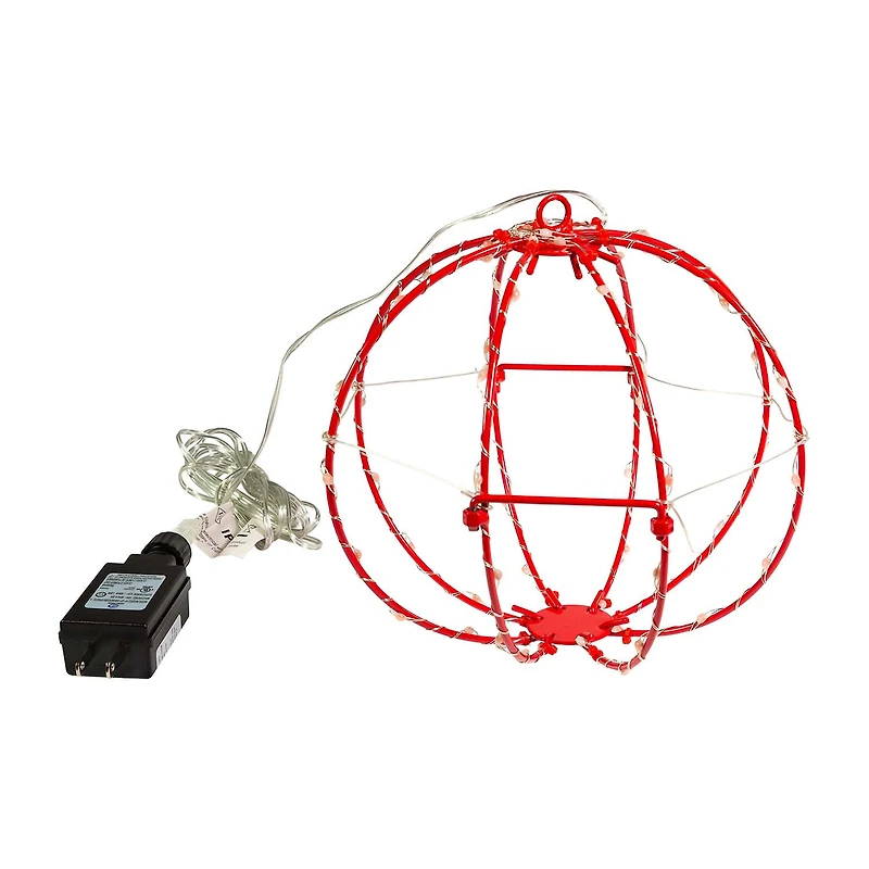 Kurt Adler 8inch Led Foldable Metal Sphere String Lights
