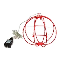 Kurt Adler 8inch Led Foldable Metal Sphere String Lights