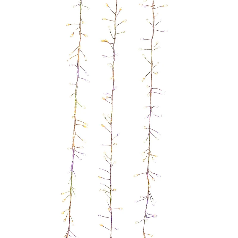 Kurt Adler 300-Light Dual Color Led Cluster Garland String Lights
