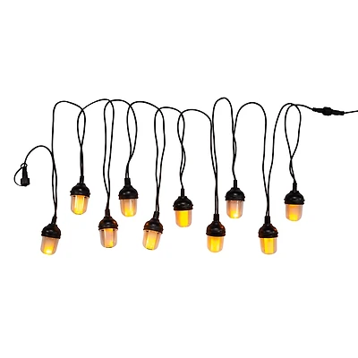 Kurt Adler Lantern With Flicker Flame String Lights